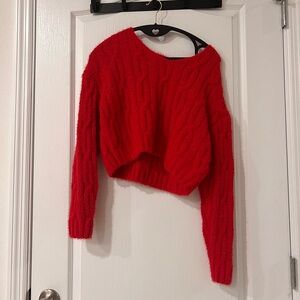 Medium Red crop sweater